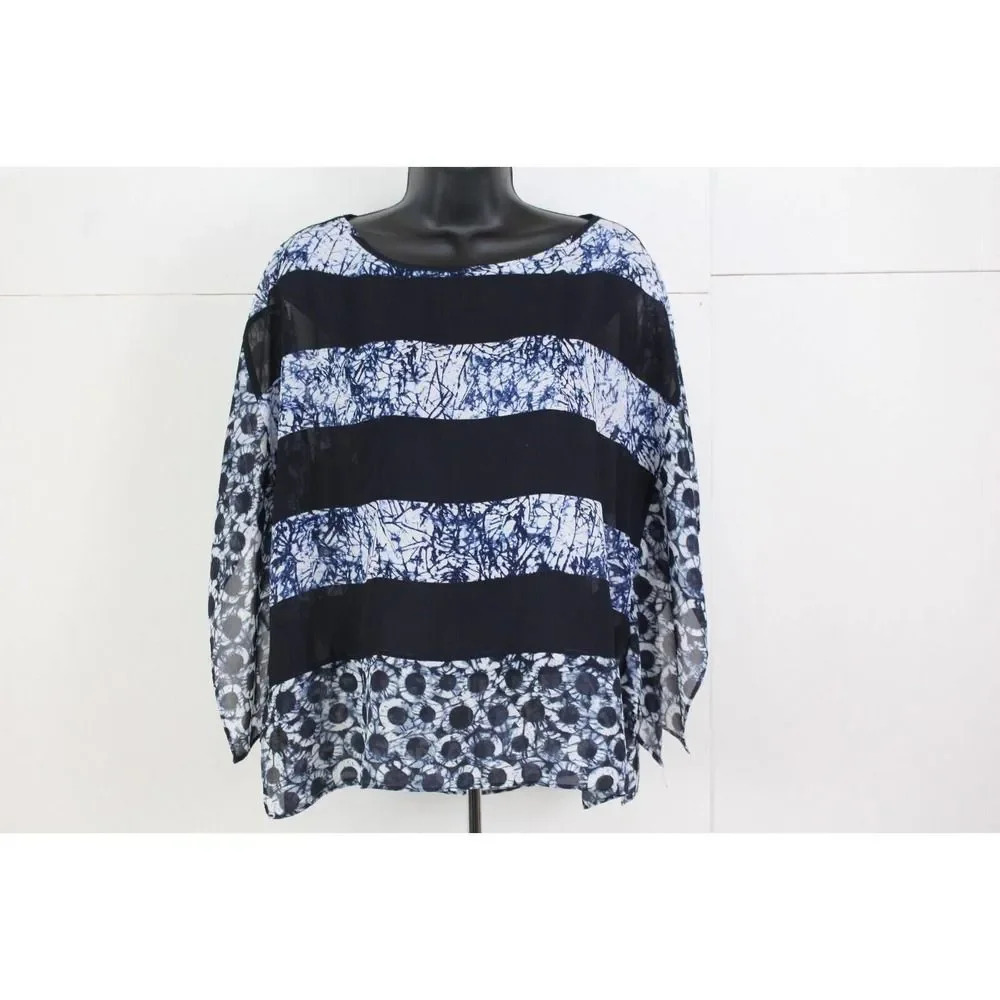 MICHAEL KORS ladies blue blouse size S/M